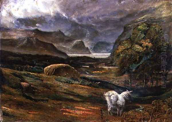 Ullswater Oil Painting by James Smetham