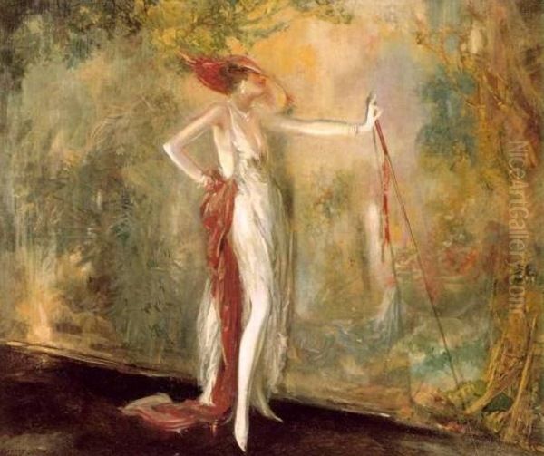 The Revue Oil Painting by Everett Shinn