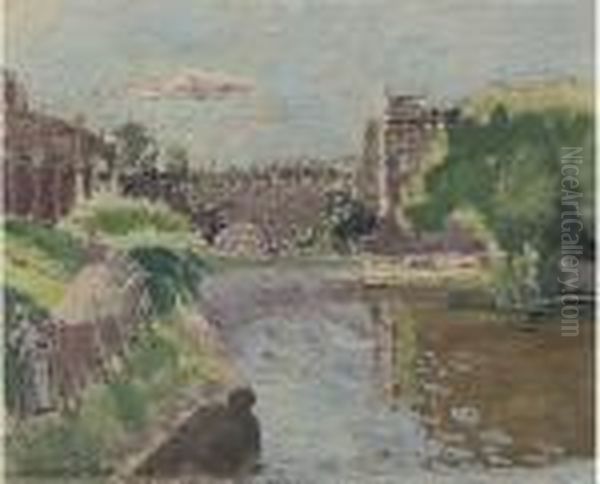 Pulteney Bridge, Bath Oil Painting by Walter Richard Sickert