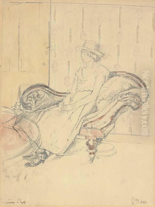 Warren Street Oil Painting by Walter Richard Sickert