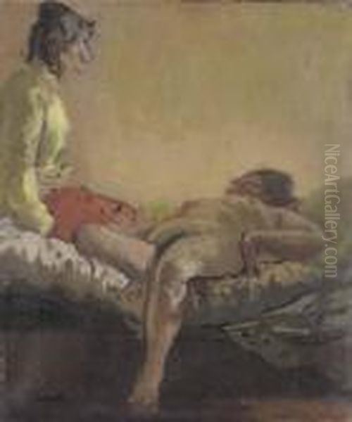 Conversations Oil Painting by Walter Richard Sickert
