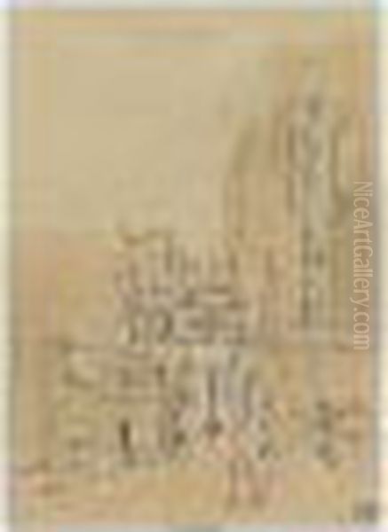 A.r.a. , Gunnermen, Signed Oil Painting by Walter Richard Sickert