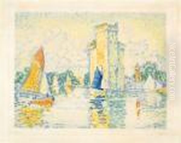 Le Port De La Rochelle Oil Painting by Paul Signac