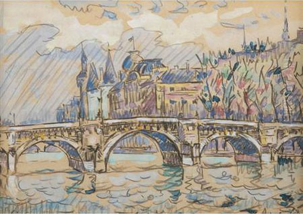 Paris, La Conciergerie Oil Painting by Paul Signac
