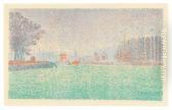 A Flessingue. Oil Painting by Paul Signac