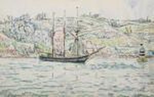 Port De Lezardrieux Oil Painting by Paul Signac