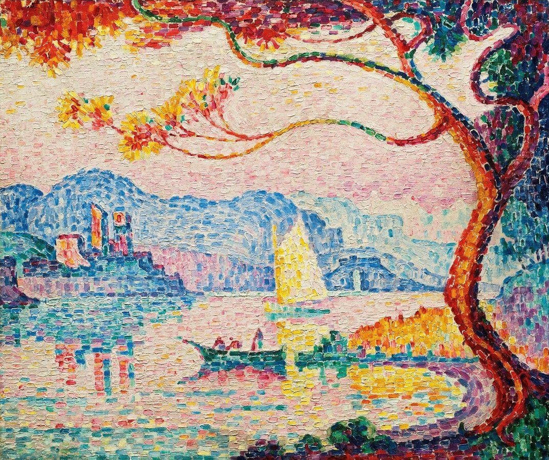 Antibes. Petit Port De Bacon Oil Painting by Paul Signac