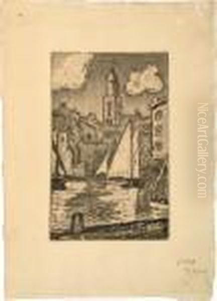 Le Clocher De Saint-tropez Oil Painting by Paul Signac