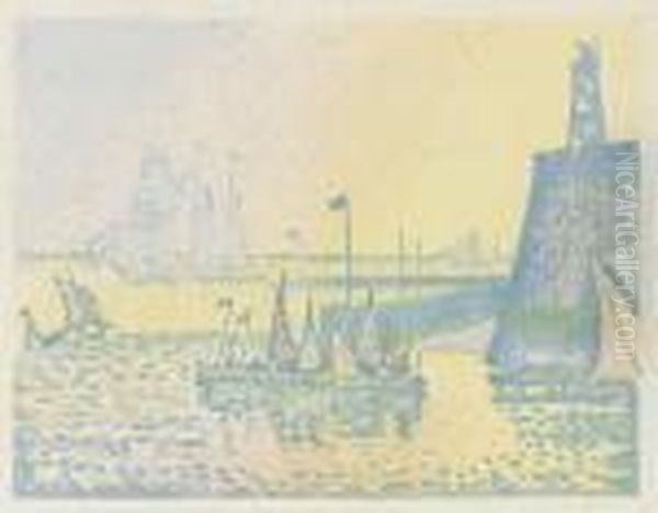 Le Soir (kornfeld & Wick 20) Oil Painting by Paul Signac