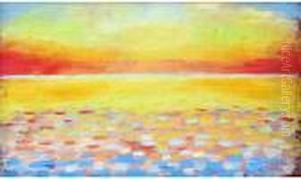 L'horizon Sur La Mer Oil Painting by Paul Signac
