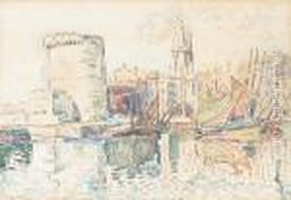 La Rochelles Oil Painting by Paul Signac