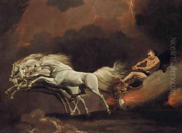 Phaeton and the chariot of the sun Oil Painting by George Stubbs