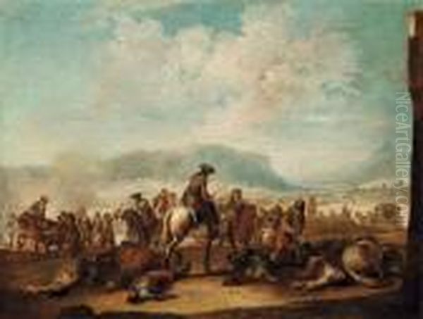 Dopo La Battaglia Oil Painting by Francesco Simonini