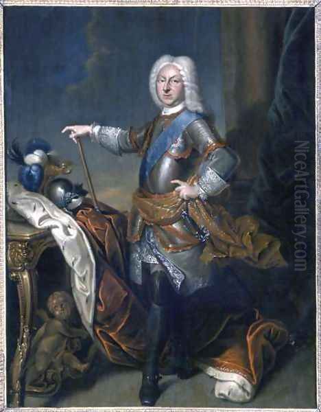 Herzog Friedrich II, 1729 Oil Painting by Christian Schilbach
