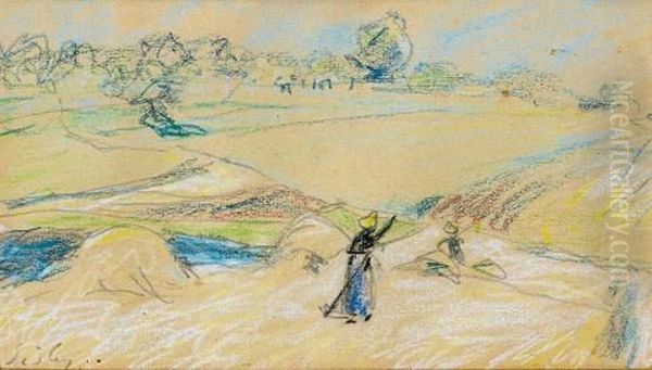 Paysage Oil Painting by Alfred Sisley