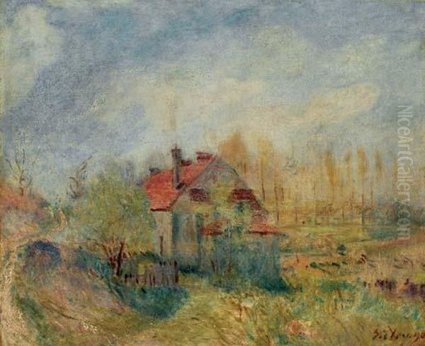 Paysage De Printemps, Effet Du Matin Oil Painting by Alfred Sisley