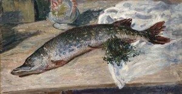 Le Brochet Oil Painting by Alfred Sisley