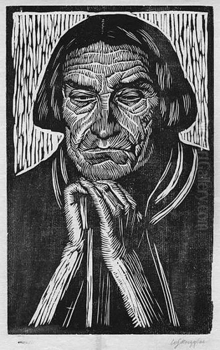 Baca Oil Painting by Wladyslaw Skoczylas