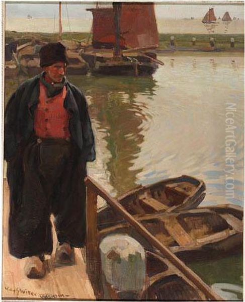 Volendam Oil Painting by Willy Sluyters