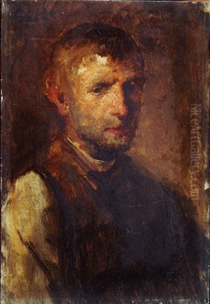 Mansportret Oil Painting by Jakob Smits