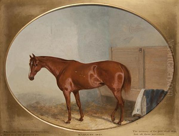 Margery, 1849 - When Time Steals
 Our Hours Away, Shall Steal Our Pleasures Too, The Memory Of The Past 
Shall Stay, And Oft Those Joys Renewed Oil Painting by Edward Robert Smythe