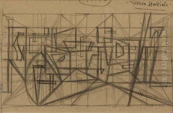 Ricerca Stanziale Oil Painting by Atanasio Soldati