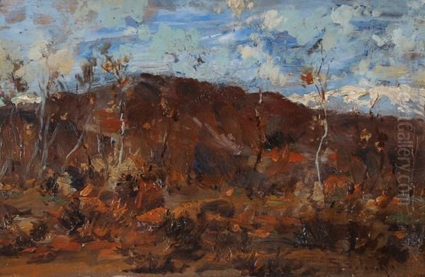 Campagna Oil Painting by Giuseppe Solenghi