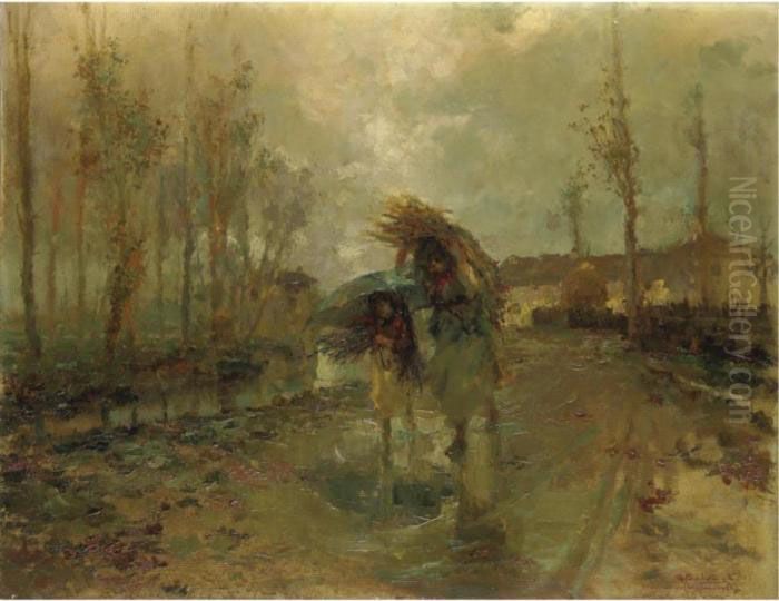 Acquitrini Lombardi Oil Painting by Giuseppe Solenghi