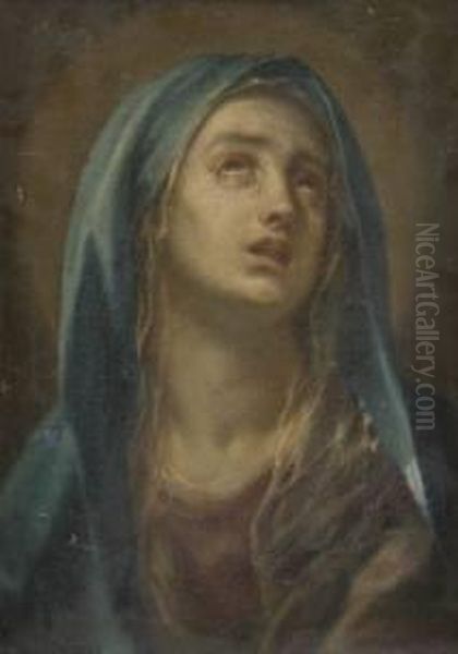 (canale Di Serino 1657 - Barra 3 Aprile 1747)
 Madonna Orante Oil Painting by Francesco Solimena