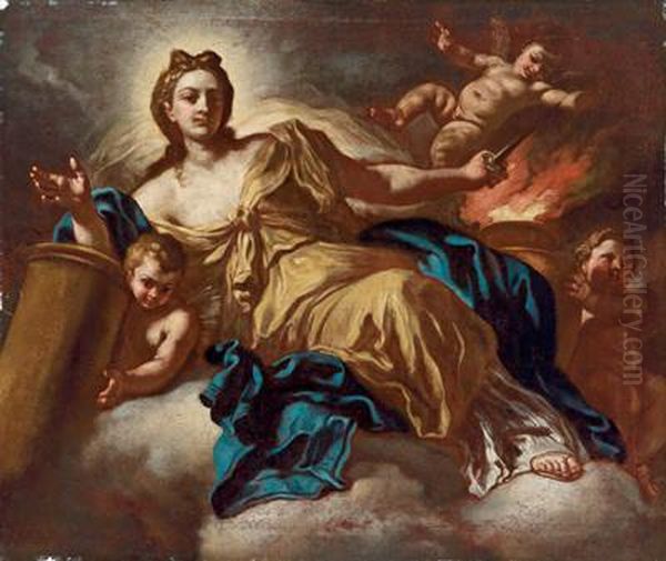 Allegoria Della Costanza Oil Painting by Francesco Solimena