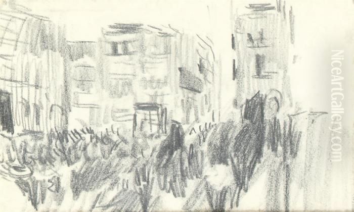 La Semana Santa, Seville Oil Painting by Joaquin Sorolla Y Bastida