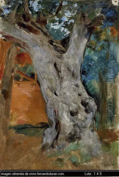 Oleo Sobre Lienzo Adherido A 
Tablex. Con Etiqueta Antigua De La Galeria Alfama Al Dorso. Se Adjunta 
Certificado De Autenticidad Expedido Por D.francisco Pons-sorolla Y 
Arnau. Obra De Una Gran Exquisitez, Luminosa, Rotunda Y De Fuerte 
Cromatismo, T Oil Painting by Joaquin Sorolla Y Bastida