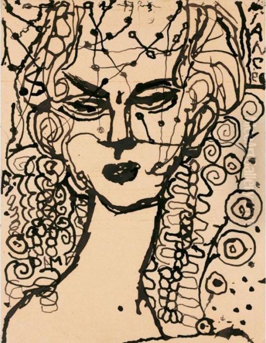 Fiance 
Fiancee Oil Painting by Louis Soutter