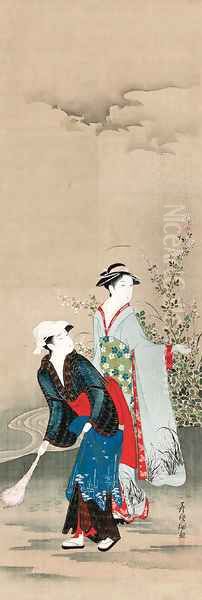 The Hagi Jewel River Oil Painting by Kubo Shunman