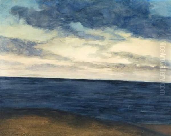 Plage Et Marine Bleue Oil Painting by Leon Spilliaert