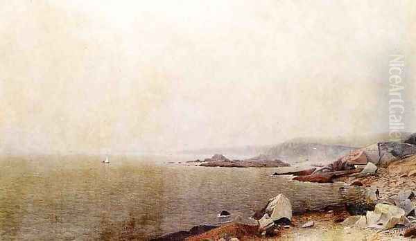 Coastal View Oil Painting by James Augustus Suydam