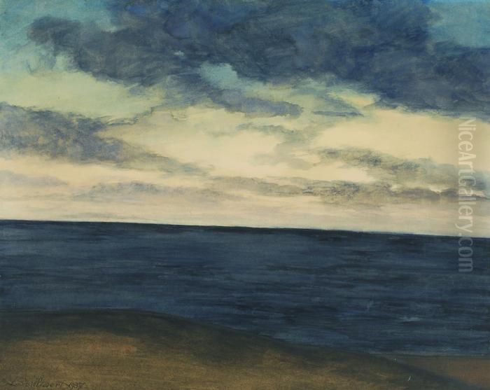 Beach And Seacape(1937) Oil Painting by Leon Spilliaert