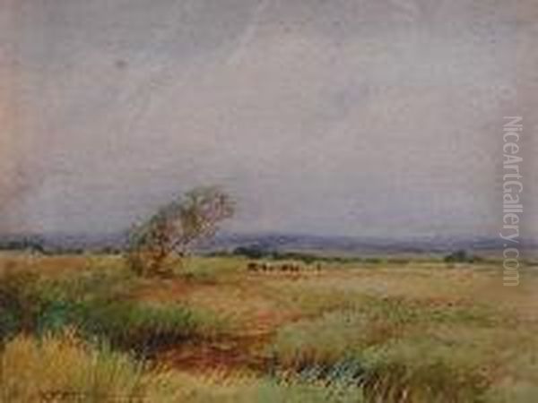 Marston Vale, Bedfordshire Oil Painting by Henry John Sylvester Stannard