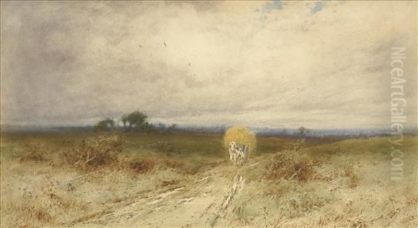 Carting The Hay Oil Painting by Henry John Sylvester Stannard