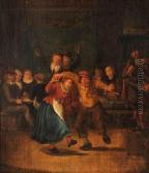 La Danse A L'auberge Oil Painting by Jan Steen