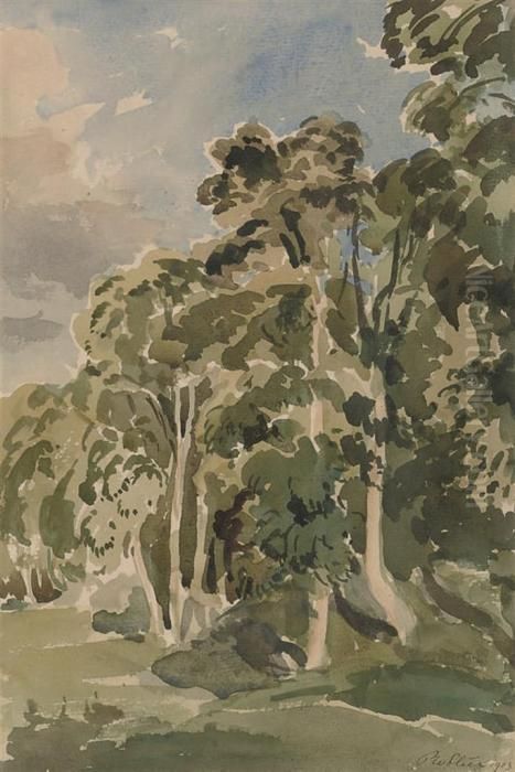 Trees Oil Painting by Philip Wilson Steer