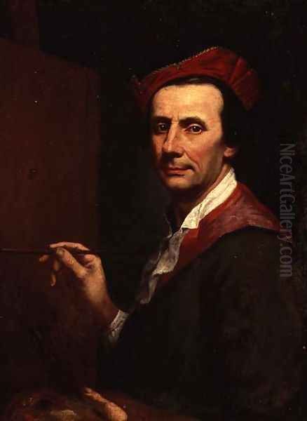 Artist at an Easel, c.1750s Oil Painting by Andrea Soldi