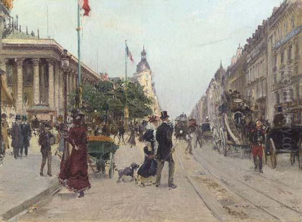 Rue Du Colisee Oil Painting by Georges Stein