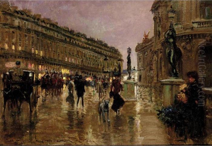 L'opera De Paris Oil Painting by Georges Stein