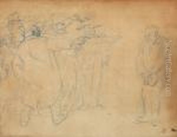 Angeklagter Oil Painting by Theophile Alexandre Steinlen