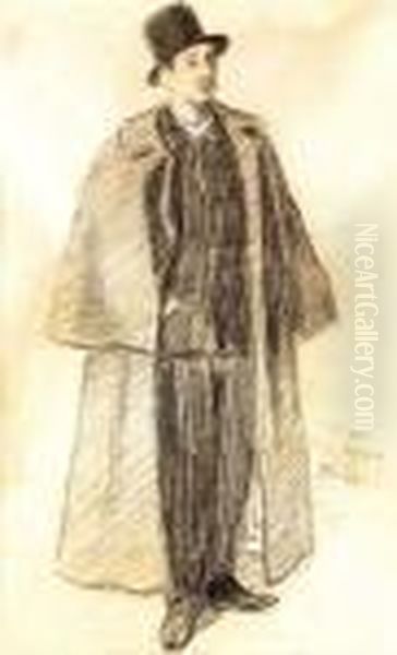 Dandy Oil Painting by Theophile Alexandre Steinlen