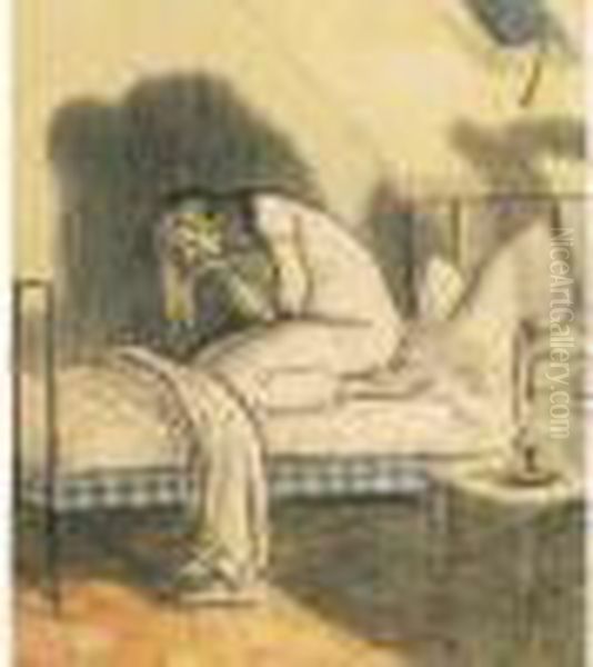 Le Cauchemard Oil Painting by Theophile Alexandre Steinlen