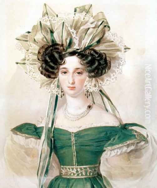 Portrait of Princess Elizabeth Vorontsova 1792-1856, c.1823 Oil Painting by Pyotr Fyodorovich Sokolov