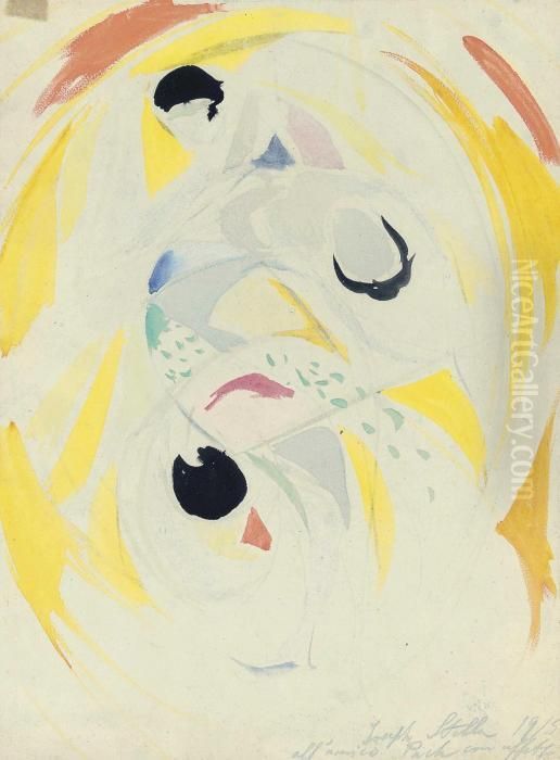 Composizione Astratto Oil Painting by Joseph Stella