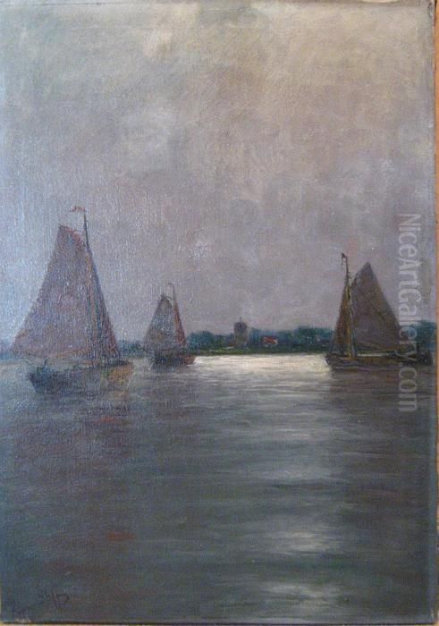 Boten Oil Painting by Romain Steppe